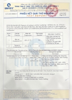 Test results: Solvent system POLYURETHAN paint SB723